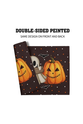 Xiaaokeji Cadılar Bayramı Masa Örtüleri 4 Parça Masa Örtüleri Kaymaz Isıya Dayanıklı Masa Örtüleri Diğer