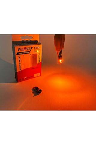 Femex Platinum Turuncu T10 3smd Osram Chipset Led Ampul Aktif Canbus
