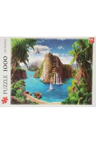 Akıllıelma-kzl Puzzle Saklı Cennet 1000 Parça Puzzle Pazıl 68x48 Cm
