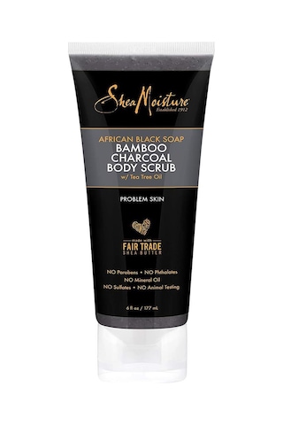 Shea Moisture Afrika Siyah Sabunu ve Bambu Kömürü Vücut Peelingi