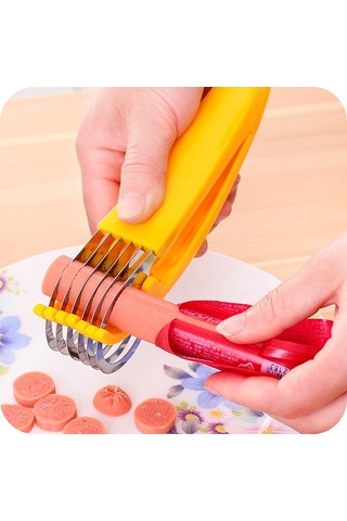 Ry-muz Kesici, Abs + Paslanmaz Çelik Meyve Sebze Kesici Mutfak Gereçleri Muz Sosis Çilek Üzüm 1 Adet Diğer