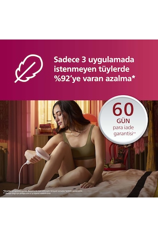 Philips Lumea 7000 Serisi BRI924/00 IPL Tüy Alma,Yüz Temizleme Cihazı, Vücut ve Yüz, 2 Başlık, Çanta
