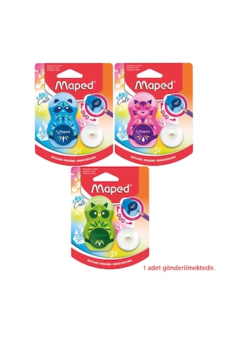 Maped Mini Cute Tek Delikli Kalemtıraş-silgi Seti 49112