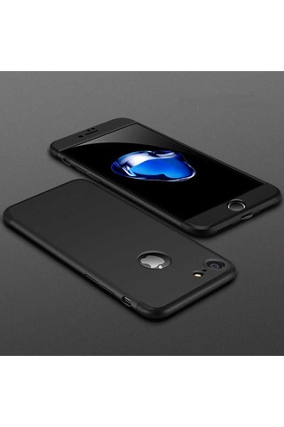 Apple Uyumlu iPhone 6 Plus Kılıf Zore Ays Kapak Siyah-Kırmızı