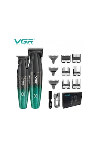 Vgr Profesyonel Saç Kesme Makineleri, Şarj Edilebilir Vücut Düzeltici, Elektrikli Saç Kesme Makineleri, Ayarlanabilir Erkek Saç Kesme Makineleri V-640 S3 Renk: Altın