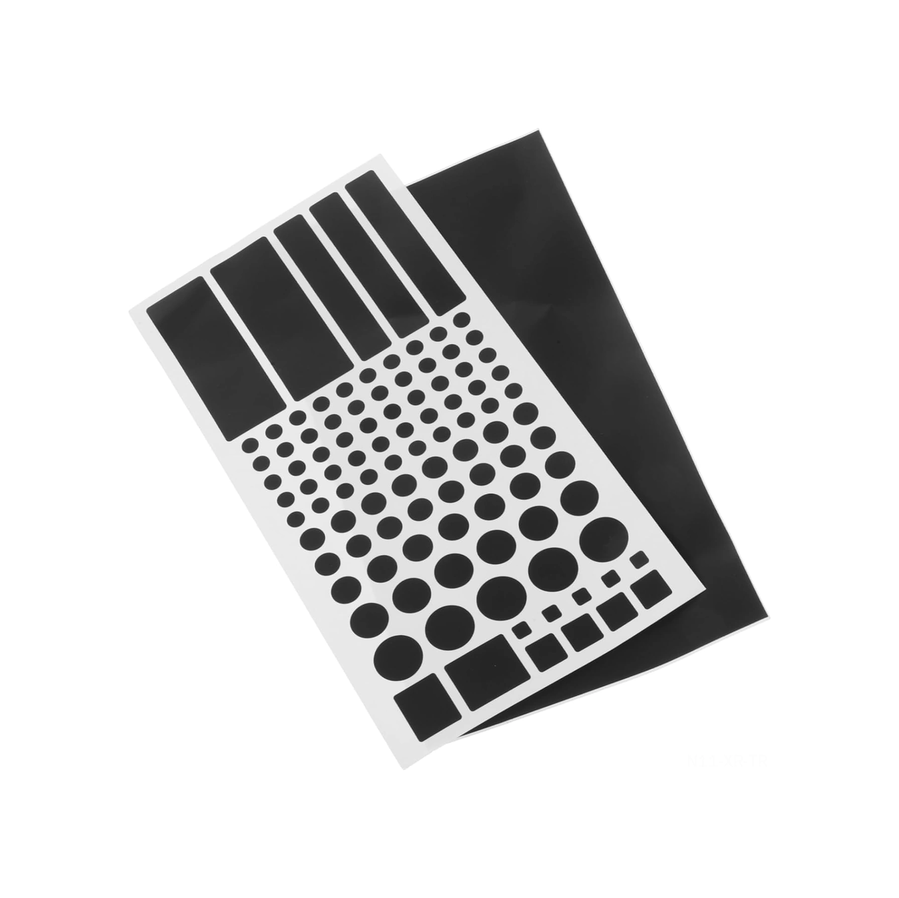 Xiyyadms Siyah Işık Engelleyici Pvc Sticker, Otomatik Yapışkan Gölgelik Film, Led Işık Kapatıcı Örtü 2 Adet: Kesik + Tam Siyah