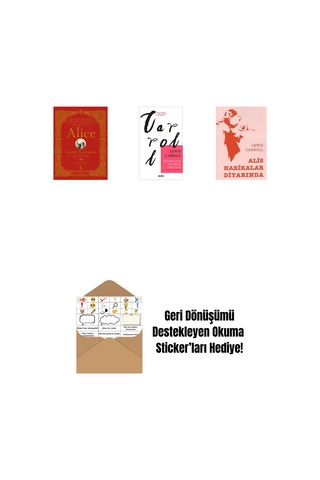 Alice Ciltli + Bulmacalar Diyarına Yolculuk + Alis Harikalar Diyarında + Okuma Sticker'ları