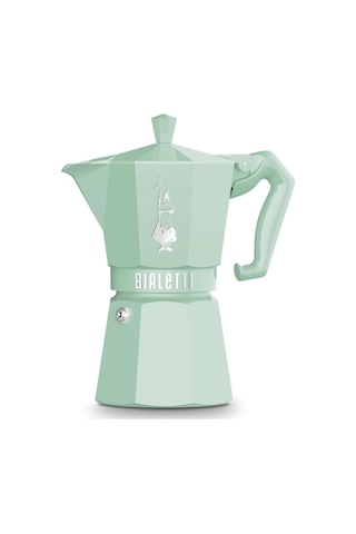 Cups Ocak Üstü Espresso Pişirici - 270ml - Yeşil Renk - Alüminyum Gövde - Patentli Güvenlik Valfi - Tüm Ocak Tü