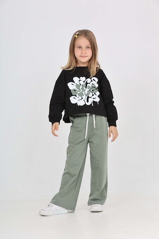 Toontoy Kız Çocuk Nice Baskılı Eşofman Takım Siyah