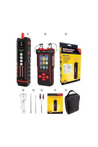Noyafa Nf-859gt 10-in-1 Ağ Ve Fiber Kablo Test Cihazı Rj45 Rj11 Cat5 Cat6 Poe Vfl Opm