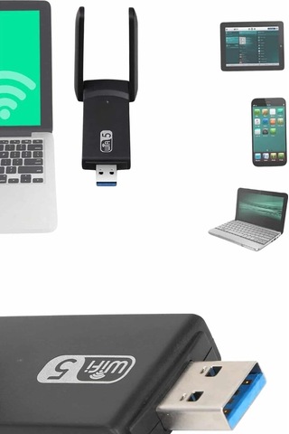 Mbps Wifi Alıcı Kablosuz Wifi Adaptörü Çift Band Çift Antenli 13619157