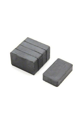 Lexroo 5 Adet 40x25x10 Köşeli Ferrit Kömür Seramik Magnet Mıknatıs