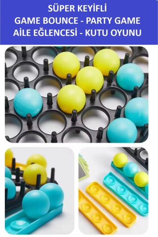 Game Bounce - Zıplama Tahtası Süper Eğlenceli Aile Kutu Ve Strateji Oyunu
