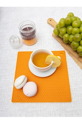 Arrıchi Sıcak Yemekler İçin Mutfak Silikon Standı 170613751 Turuncu