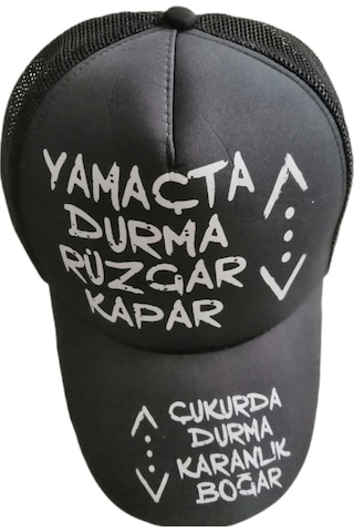 Abarta Unisex Gabardin Kumaş Kep & Şapka Siyah