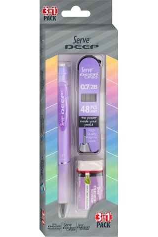 Serve Deep 3'lü Okul Seti Mor