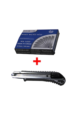 Maket Bıçağı Yedek Uç 100 Adet + Maket Bıçağı