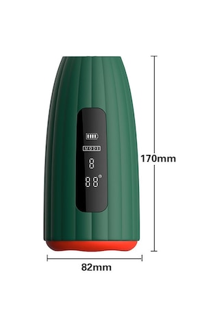 Carmine Isıtmalı Şarjlı Su Geçirmez Titreşimli Mastürbatör