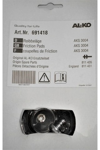 Al-Ko AKS 3004 Sürtünme Balataları Ön ve Arka Seti