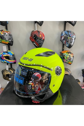 Free-M FR-205 Çocuk Yarım Kask Sarı