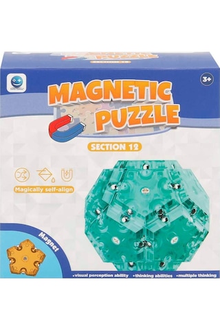 Manyetik Bloklar Figür Puzzle 12 Parça