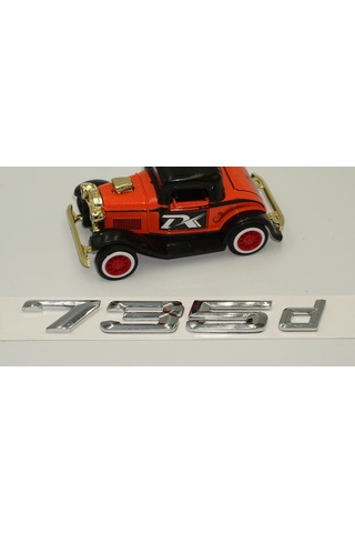 Bmw 735D Bagaj Krom Metal 3M 3D Yazı Logo