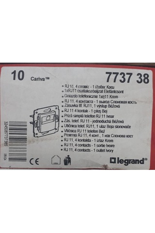 Legrand Cariva 773738 Krem Numeris / Telefon Priz - Mekanizma