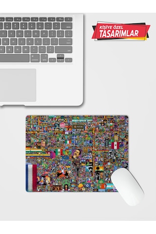 Pixel Art Twitch Özel Baskılı Mouse Pad 28x40 Cm Mousepad