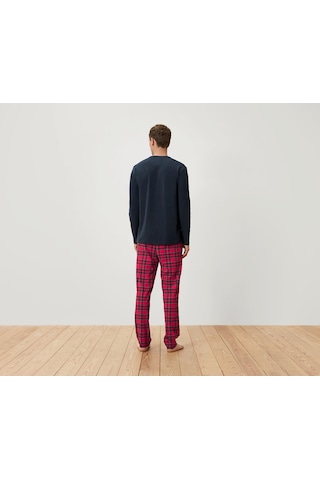 Tchibo Erkek Pijama, Mavi/kareli Mavi