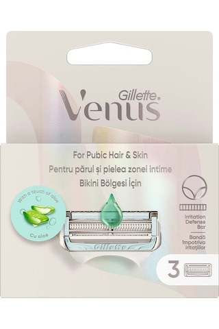 Gillette Venus Bikini Bölgesine Özel Yedek Başlık 3'lü
