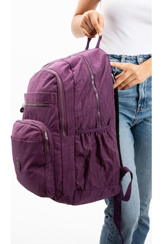 Ultra Hafif Çok Cepli Su Geçirmez Sırt Çantası Unisex Mor Model: 571-1b - Mor
