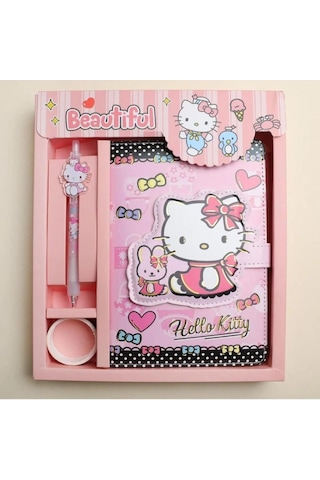 Sanrio Hello Kitty Defter- Kalem Bant Set-1