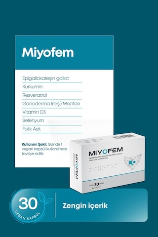 Miyofem Egcg Reişi Mantarı Resveratrol 30 Kapsül