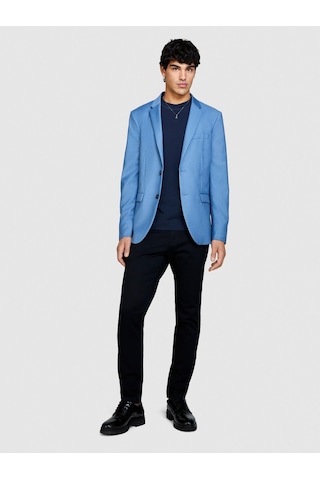 Sisley Streç Pamuklu Kemer Delikli Slim Fit Pantolon Erkek Siyah Pantolon - 324p4aıhsf021