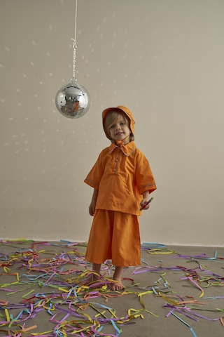 Oh La La Koala Turuncu Candy Summer Biyeli Şapkalı Poplin Takım
