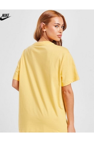 Sportswear Tee Kadın Tişört Bol Kesim Dn5697-795 Sarı