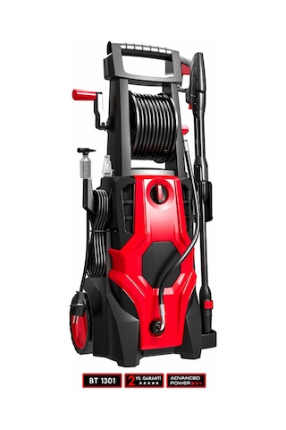 Butools ST-19 180 Çelik Şanzuman Musluk ve Kovadan Çekme Yüksek Basınçlı Yıkama Makinesi Kırmızı
