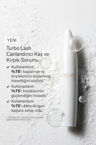 Estee Lauder Turbo Lash Canlandırıcı Güçlendirici ve Besleyici Kaş ve Kirpik Gece Serumu 6 ML