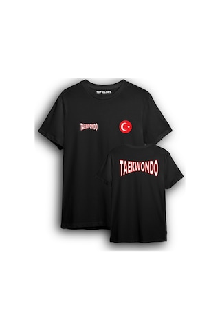 Top Glory Shine Taekwondo Milli Takım Tişörtü Taekwondo T-shirt Tkdo8402 Siyah