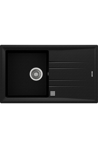 Teka Stone 50 B-TG Tezgahüstü Granit Evye Metallik Siyah