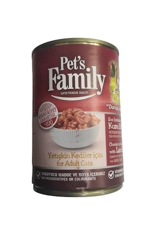 Pet's Family Kuzu Etli Yetişkin Kedi Maması 400 G