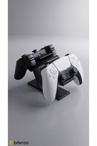 Premium 2 Li Gamepad Standı - Çiftli Oyun Konsolu Kol Tutucu Masaüstü Organizer