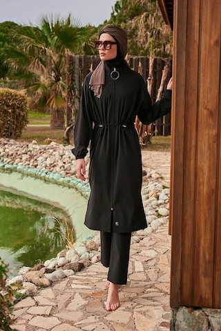 Marina M2401 Tam Kapalı Mayo-siyah Siyah