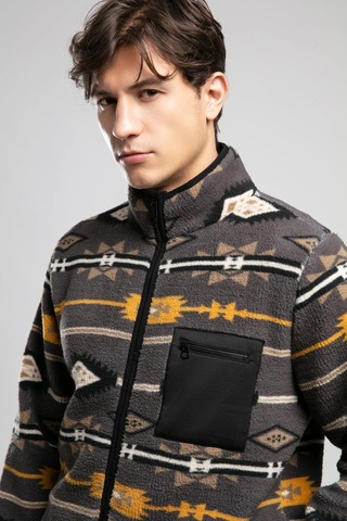 Lee Cooper Erkek Sweat 261 Lcm 241061 7138 Gri Desenli Gri Desenli