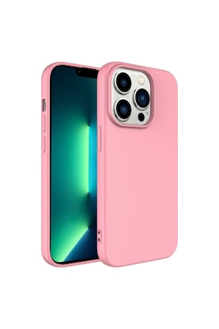 Apple Uyumlu iPhone 14 Pro Max Kılıf Zore Lsr Lansman Kapak Pembe Açık