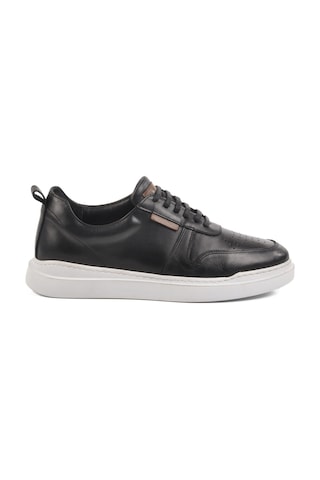 Siyah Beyaz Hakiki Deri Erkek Sneaker Premium 412 M Siyah-beyaz Siyah - Beyaz