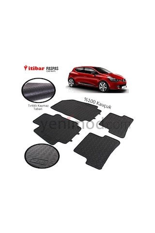 Renault Clio 4 Kauçuk Paspas 186696294