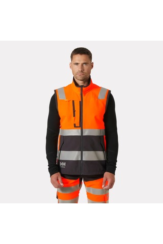Helly Hansen Alna 4x Tech Vest 74030 Reflektörlü İş Yeleği L-269-reflektörlü Turuncu Hi-vis Orange
