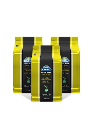 Karali Premium Filiz Siyah Dökme Çay 3 x 1 KG