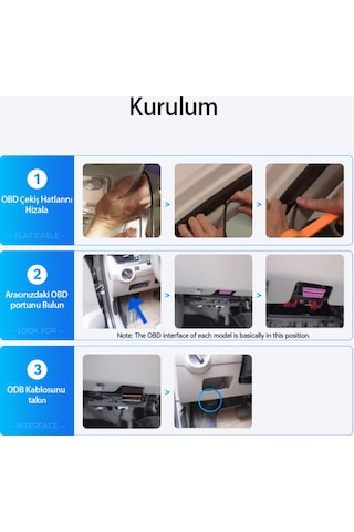 Obd Hardwire Kit Type-c Port Park Modu Destekli, 12v-24v Araç Güç Adaptörü M300, M550, M660, V600